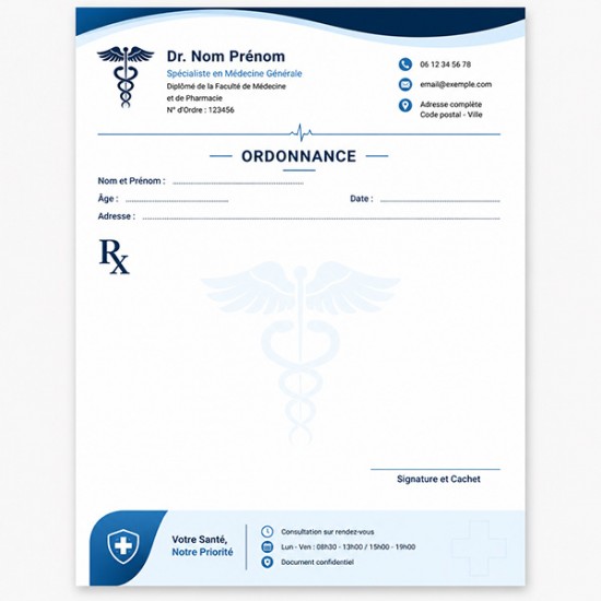 Ordonnance Médicale VIP 