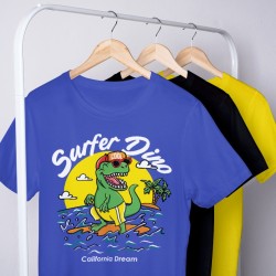 T-shirt surf dino