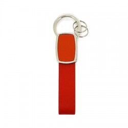 porte-cles en metal / simili cuir