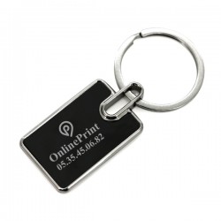 Porte-clés en Métal forme Rectangulaire