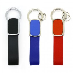 porte-cles en metal / simili cuir