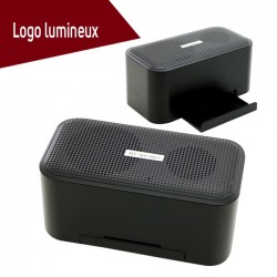 haut parleurs bluetooth - logo lumineux led
