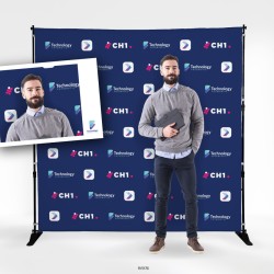 Photocall personnalisé - Impression HD 