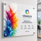 Impression uv sur plexiglas blanc
