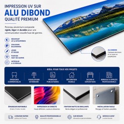 Impression UV sur Alu Dibond 