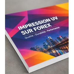 Impression uv sur forex blanc