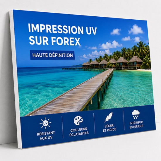 Impression uv sur forex blanc Impression uv sur forex blanc