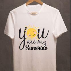 T-SHIRT YOU ARE SUNSHINE FEMME
