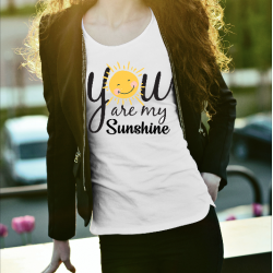 T-SHIRT YOU ARE SUNSHINE FEMME