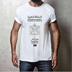 T-shirt Passeport Marocain - homme  